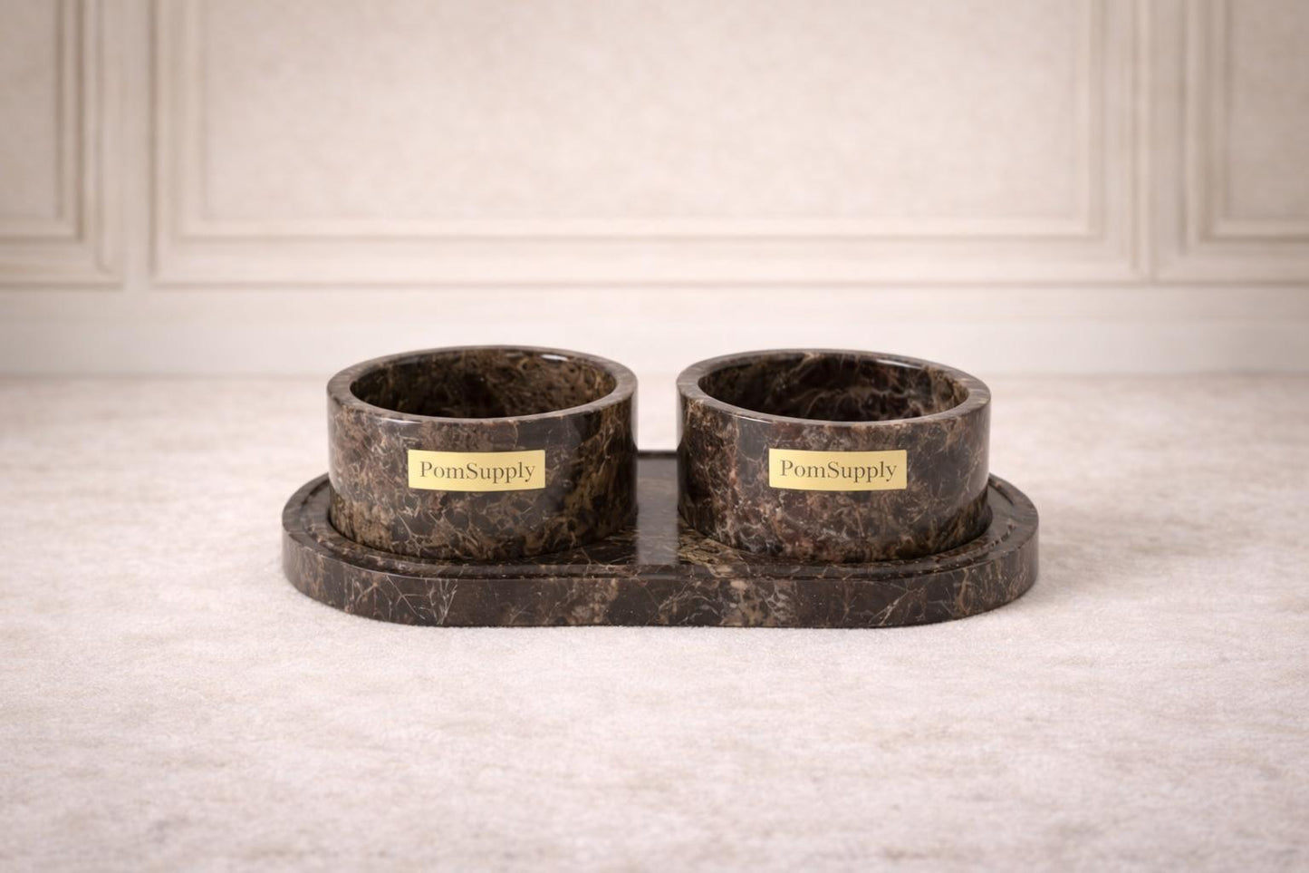 PomSupply Originals – Marmeren Voerbak Set